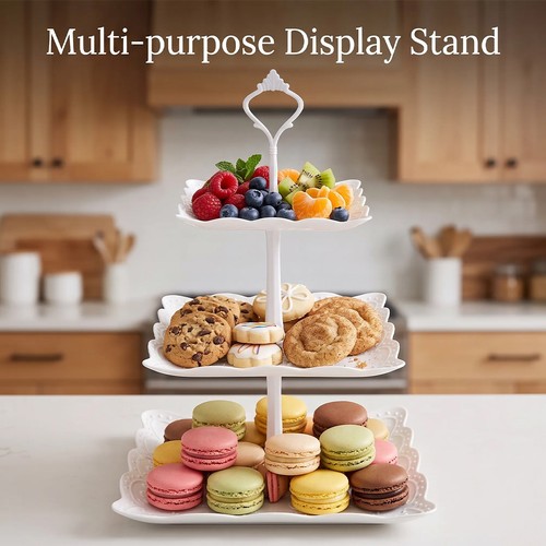 3pcs tier cake - tier, stand