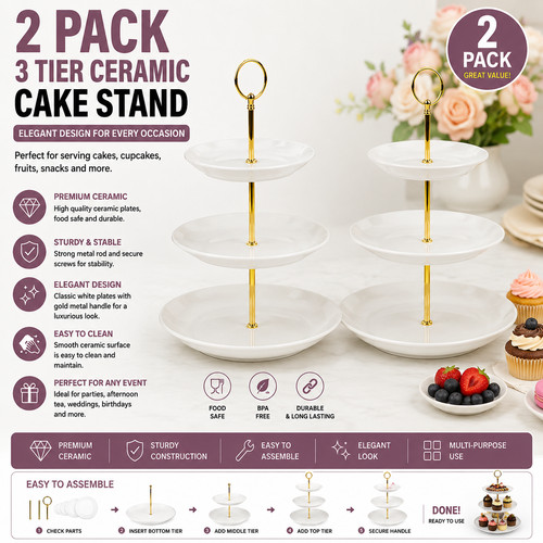 Cake stand tier - 3,