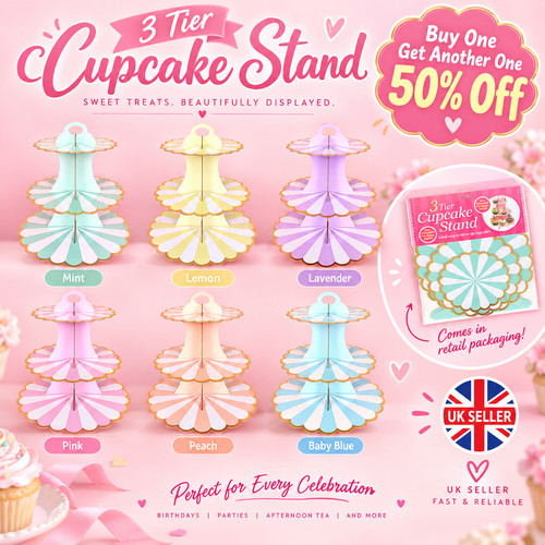 Tier cardboard cupcake stand - cardboard,