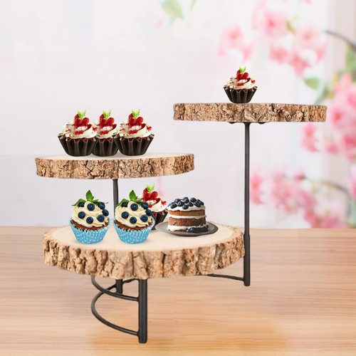 Wooden tier dessert stand - wooden,