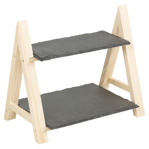 Tier slate wood snack - tier,