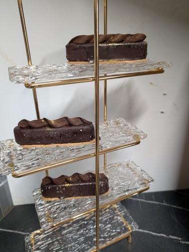 Glass tier cake sandwich - glass, cake/sandwich