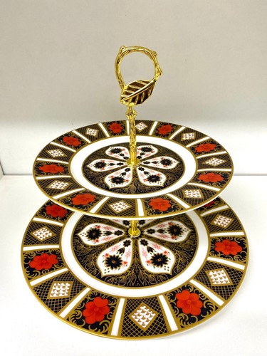 Cake stand floral tier fine - stand,