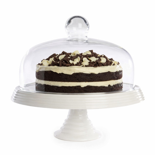 Cake stand ceramic with - cake,