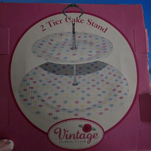 Vintage tier cake stand - cake,