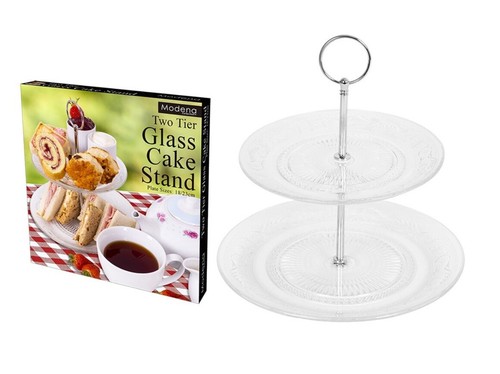 Modena two tier glass - two,