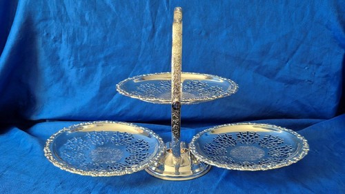 Vintage silver plated 3 - a,