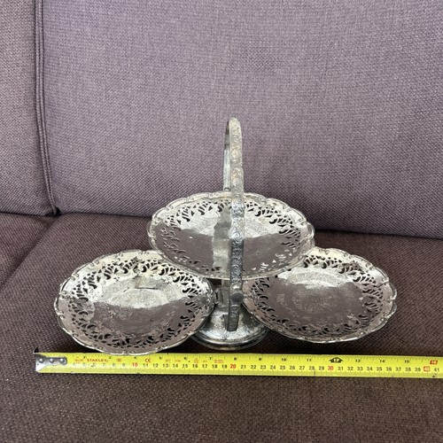 Vintage nickel folding tier - folding, 3