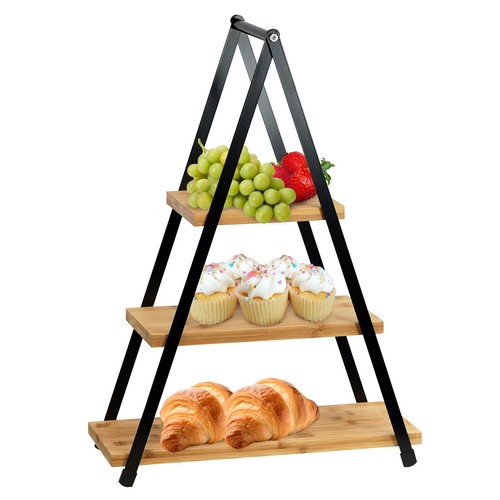 Tier bamboo serving tray - 3,