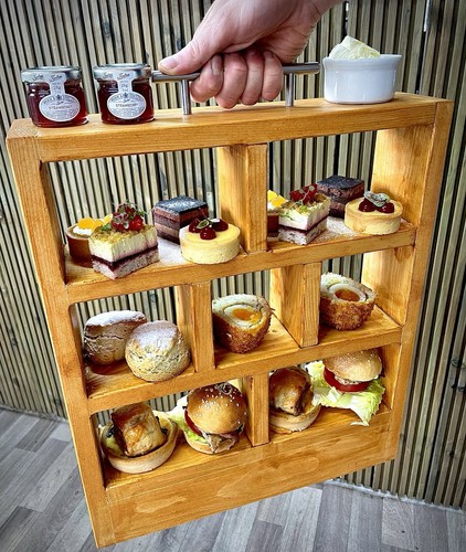 Rustic wooden afternoon tea - rustic,