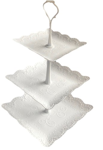 White tier display - 3, stand