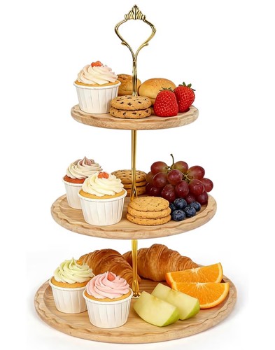 Tier wooden cake stand - 3,