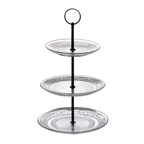 Tier glass cake stand - tier,